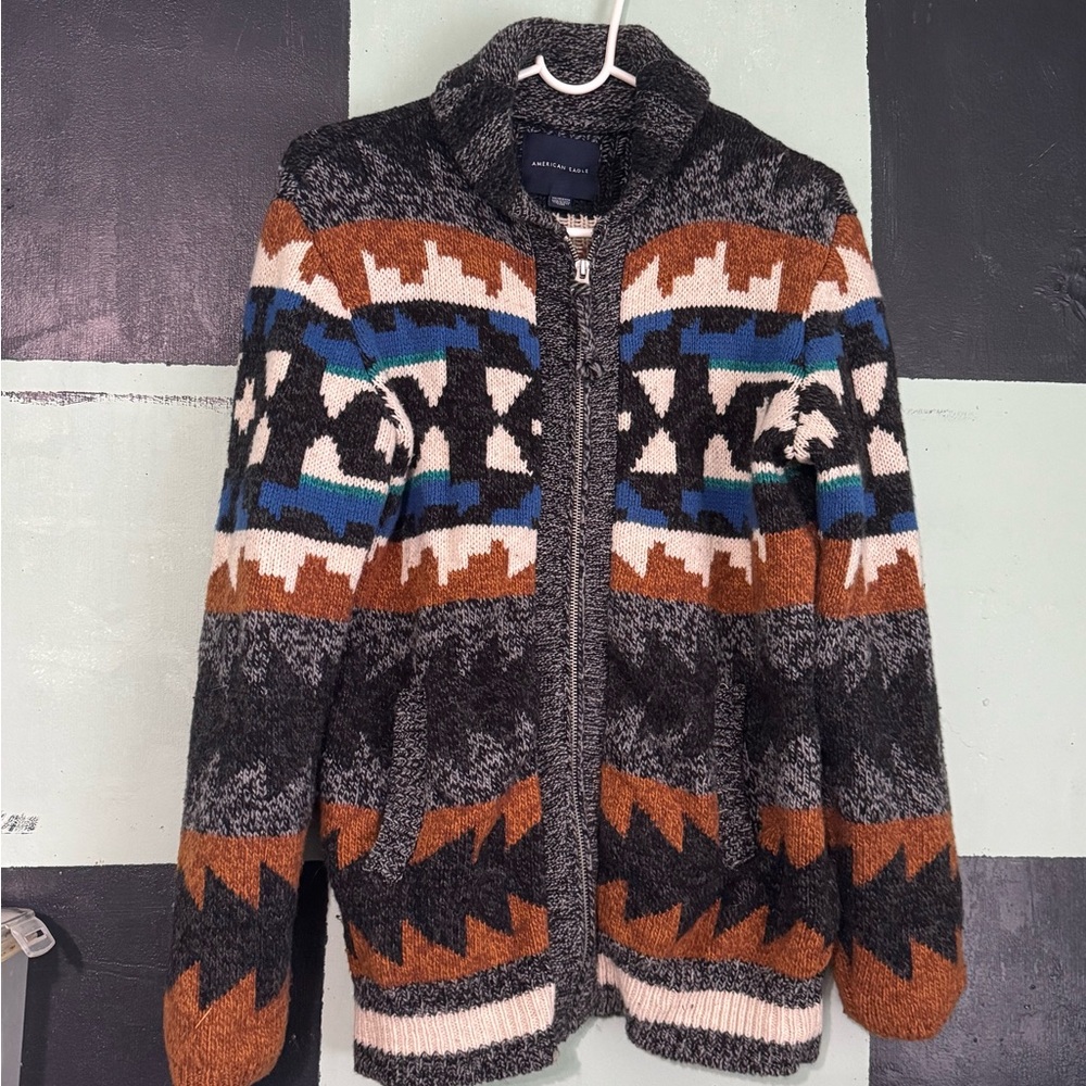 Cozy Multicolor Knit Cardigan